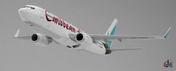 JC Wings 1:200 Caribbean Airlines Boeing B737-800w 9Y-TAB (LH2003) - Image 7