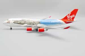 JC Wings 1:200 Virgin Atlantic Boeing B747-400 "Galaxy's Edge - Flaps Down" G-VLIP (EW2744001A)