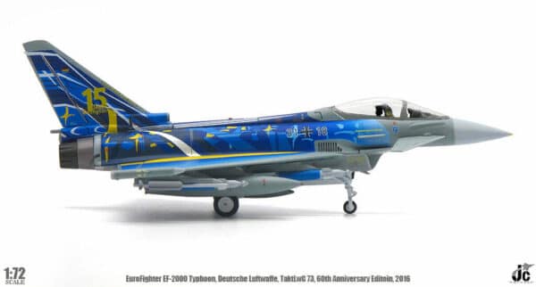 JC Wings Military 1:72 Luftwaffe (German Air Force) Eurofighter EF-2000 Typhoon S '60th Anniversary', TAFW 73, Rostock–Laage 31-18 (JCW-72-2000-008) - Image 2