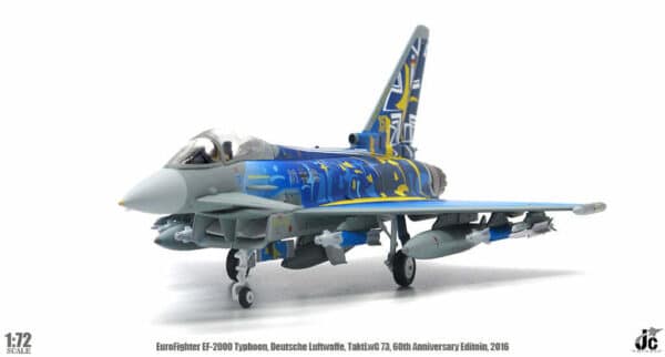 JC Wings Military 1:72 Luftwaffe (German Air Force) Eurofighter EF-2000 Typhoon S '60th Anniversary', TAFW 73, Rostock–Laage 31-18 (JCW-72-2000-008) - Image 3