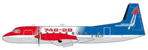 JC Wings 1:200 Hawker Siddeley (British Aerospace) HS-748-2B 'House Colours' G-BGJV (LH2274)
