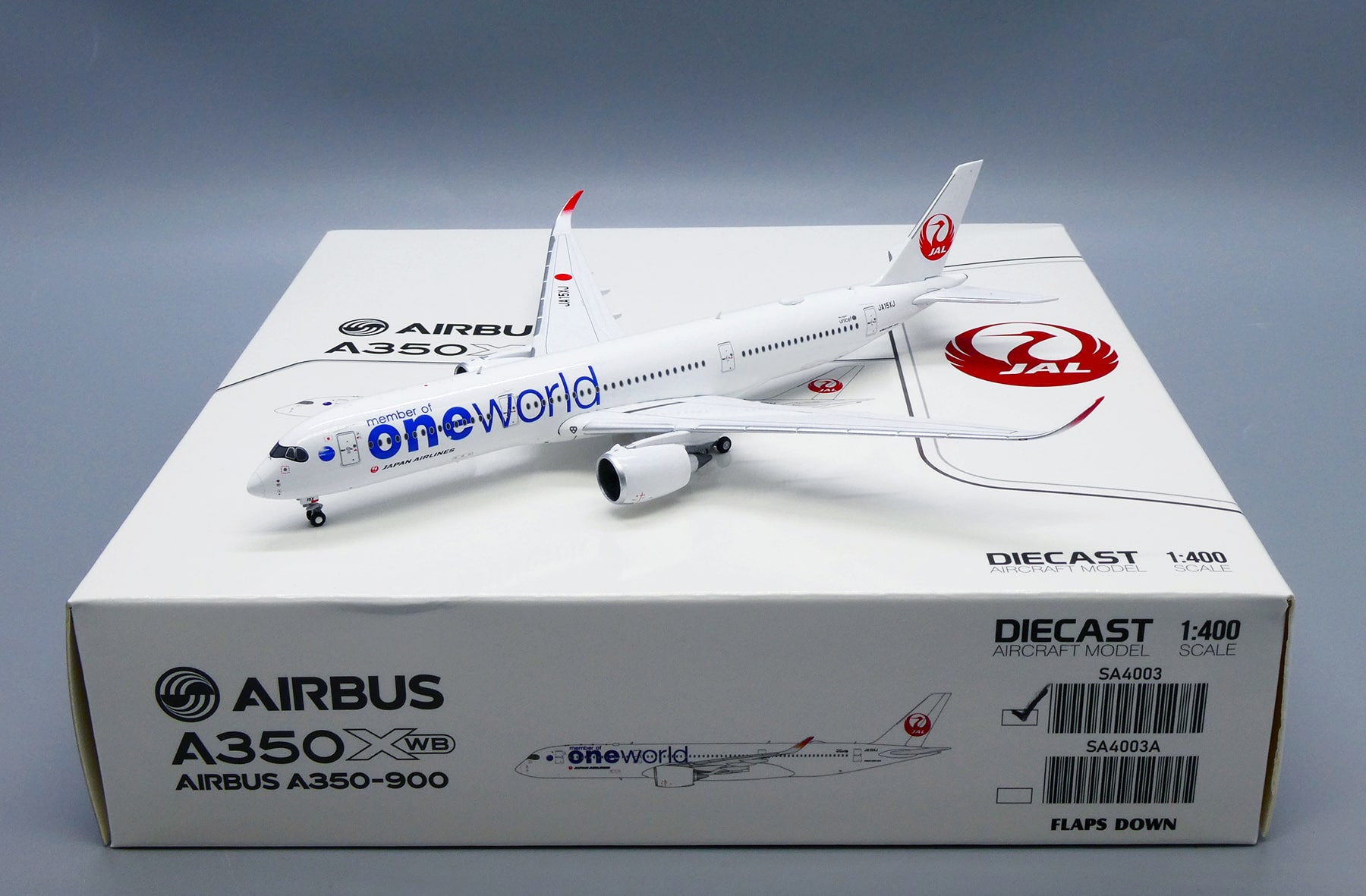 JC Wings 1:400 JAL Japan Airlines Airbus A350-900 XWB 'OneWorld 