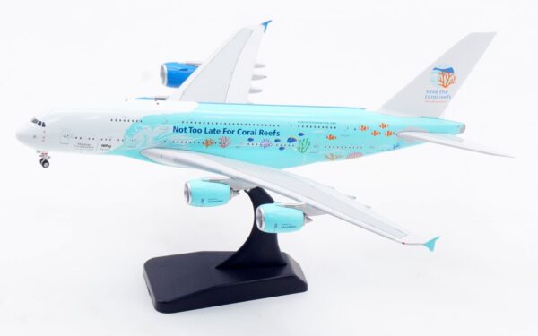 Aviation 400 1:400 Hi Fly Malta Airbus A380-800 "Save the Coral Reefs" 9H-MIP (AV4187) - Image 2