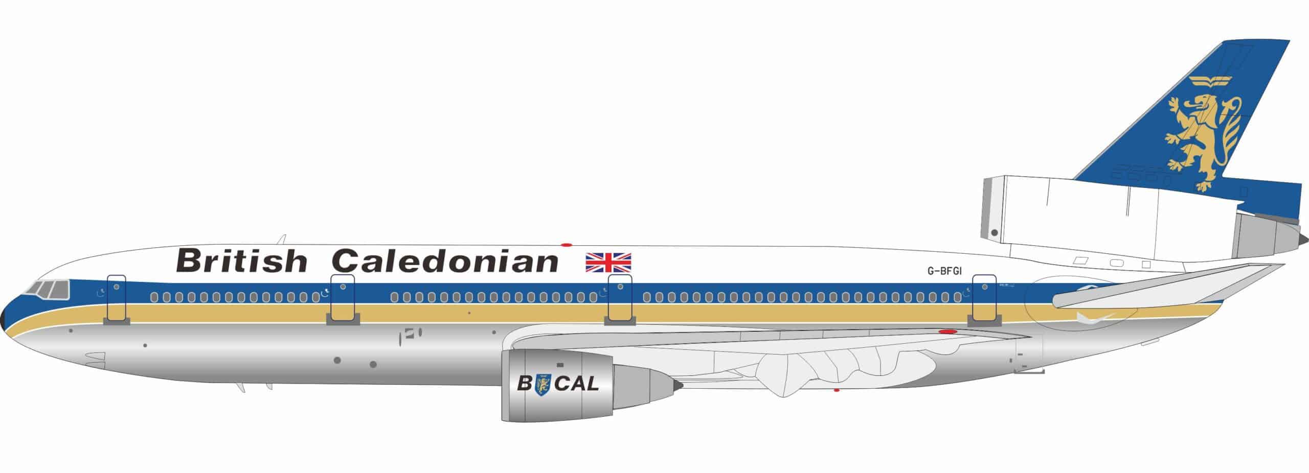 InFlight 200 1200 British Caledonian McDonnell Douglas DC1030 GBFGI