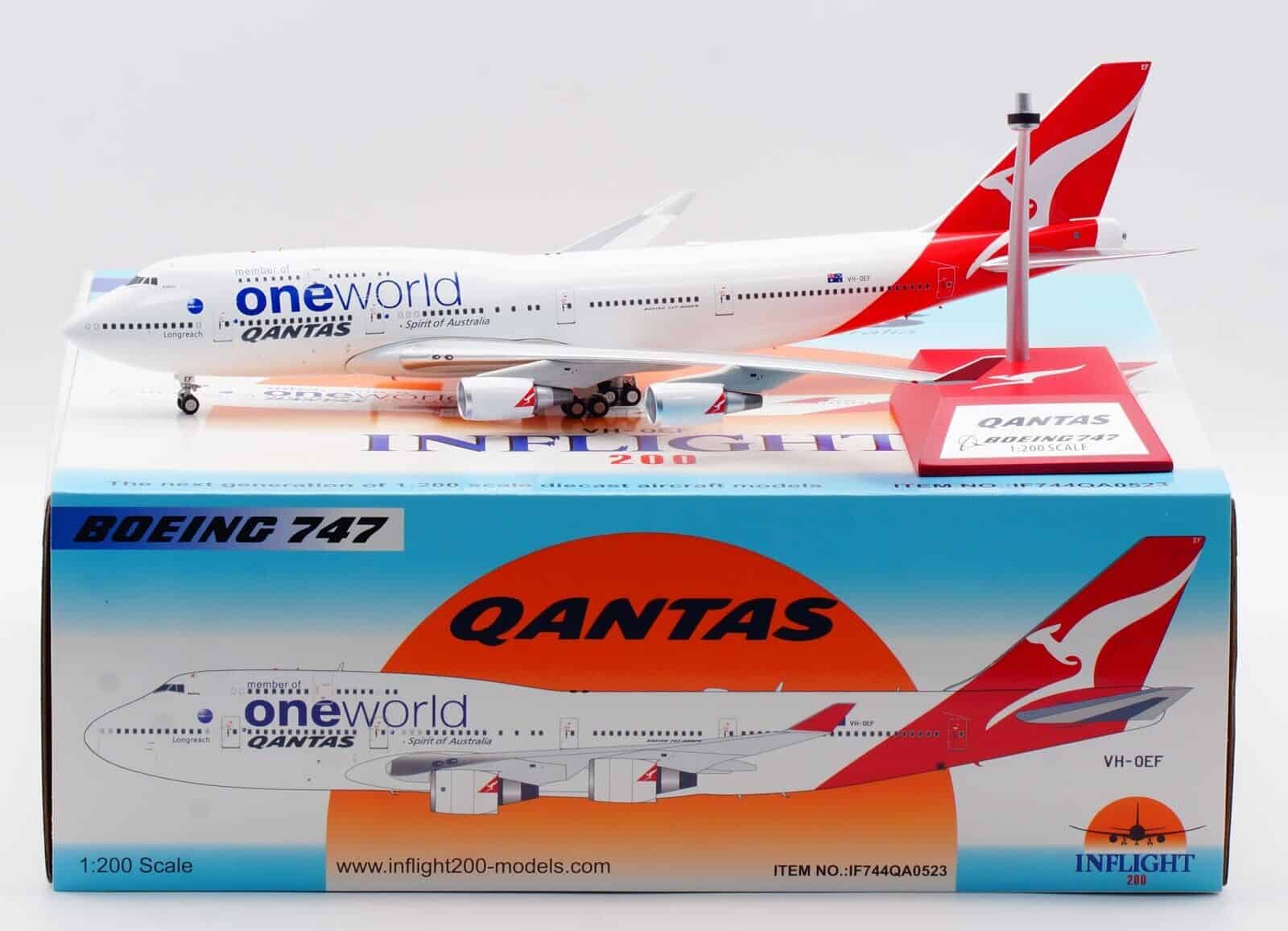 InFlight 200 1:200 Qantas Airways Boeing B747-400(ER) 'OneWorld 