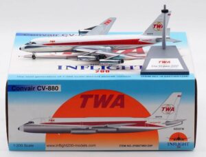 InFlight 200 1:200 Trans World Airlines (TWA) Convair CV-880 N806TW (IF880TW0129P)