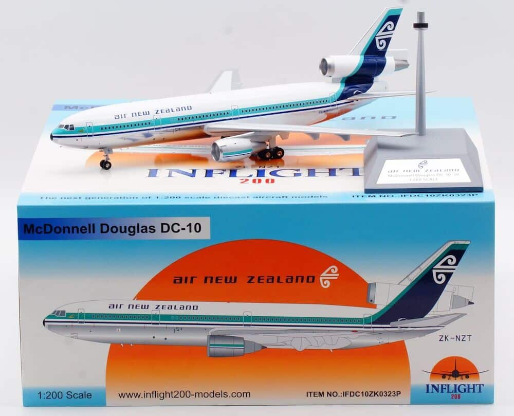 InFlight 200 1:200 Air New Zealand McDonnell Douglas DC-10-30 ZK InFlight 200 1:200 Air New Zealand McDonnell Douglas DC-10-30 ZK