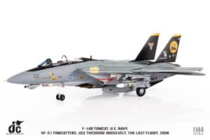 JC Wings Military 1:144 United States Navy (USN) Grumman F-14D Tomcat, VF-31 "Tomcatters", "Last Flight" 164342 (JCW-144-F14-006)