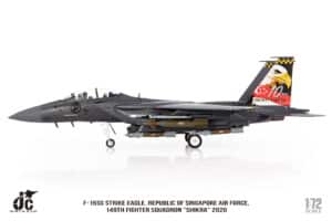 JC Wings Military 1:72 Republic of Singapore Air Force (RSAF) McDonnell Douglas F-15SG Strike Eagle 149th FS "Shikra", "10th Anniversary" 8328 (JCW-72-F15-026)