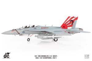 JC Wings Military 1:72 United States Navy (USN) Boeing EA-18G Growler, VAQ-132 "Scorpions" 168251 (JCW-72-F18-017)