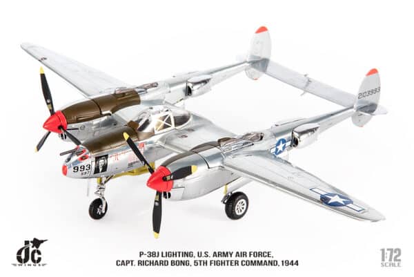 JC Wings Military 1:72 United States Army Air Force (USAAF) Lockheed P-38J Lightning "Marge" 42-103993 (JCW-72-P38-003) - Image 4