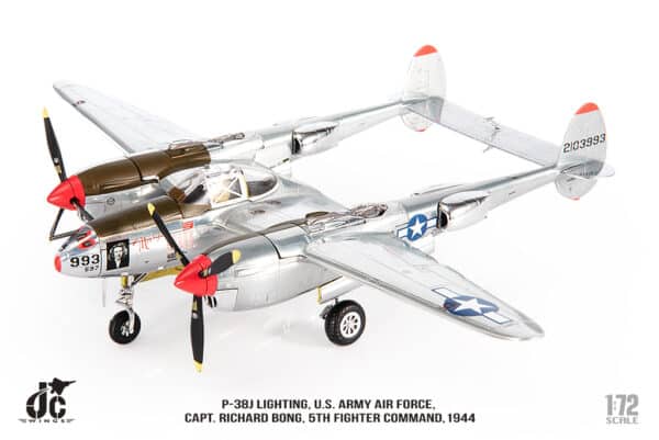 JC Wings Military 1:72 United States Army Air Force (USAAF) Lockheed P-38J Lightning "Marge" 42-103993 (JCW-72-P38-003) - Image 5