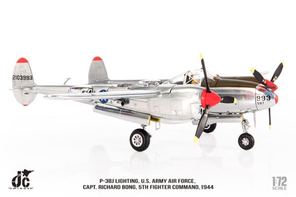 JC Wings Military 1:72 United States Army Air Force (USAAF) Lockheed P-38J Lightning "Marge" 42-103993 (JCW-72-P38-003) - Image 7