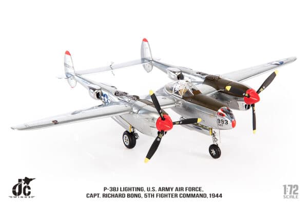 JC Wings Military 1:72 United States Army Air Force (USAAF) Lockheed P-38J Lightning "Marge" 42-103993 (JCW-72-P38-003) - Image 9