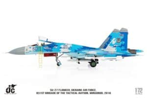 JC Wings Military 1:72 Ukrainian Air Force Sukhoi Su-27P1M Flanker-C, 831st Brigade of Tactical Aviation, Myrhorod AB, Blue 50 (JCW-72-SU27-011)