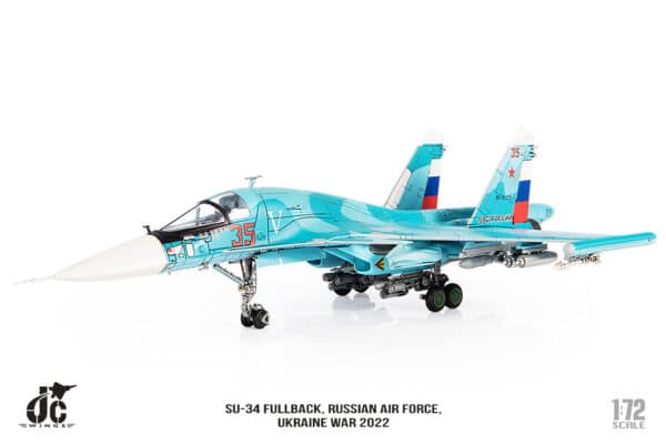 JC Wings Military 1:72 Russian Air Force Sukhoi Su-34 Fullback, Ukraine Invasion, 2022 Red 35 RF-81255 (JCW-72-SU34-008) - Image 7
