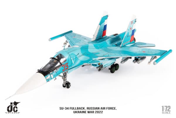 JC Wings Military 1:72 Russian Air Force Sukhoi Su-34 Fullback, Ukraine Invasion, 2022 Red 35 RF-81255 (JCW-72-SU34-008) - Image 8