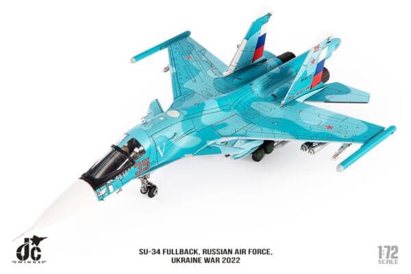 JC Wings Military 1:72 Russian Air Force Sukhoi Su-34 Fullback, Ukraine Invasion, 2022 Red 35 RF-81255 (JCW-72-SU34-008) - Image 9