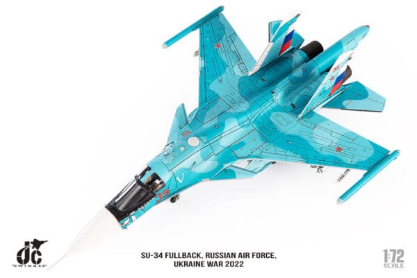 JC Wings Military 1:72 Russian Air Force Sukhoi Su-34 Fullback, Ukraine Invasion, 2022 Red 35 RF-81255 (JCW-72-SU34-008) - Image 10