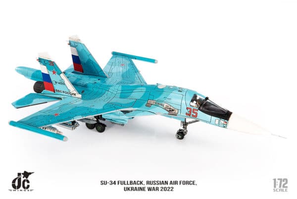 JC Wings Military 1:72 Russian Air Force Sukhoi Su-34 Fullback, Ukraine Invasion, 2022 Red 35 RF-81255 (JCW-72-SU34-008) - Image 12