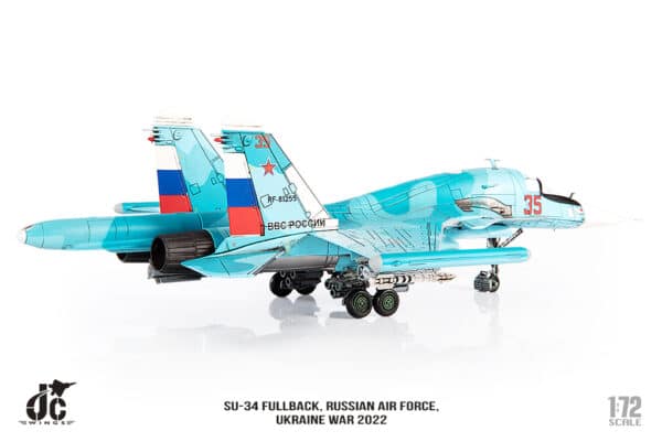 JC Wings Military 1:72 Russian Air Force Sukhoi Su-34 Fullback, Ukraine Invasion, 2022 Red 35 RF-81255 (JCW-72-SU34-008) - Image 16