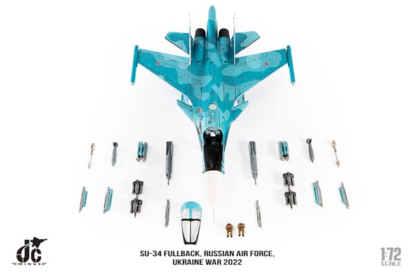 JC Wings Military 1:72 Russian Air Force Sukhoi Su-34 Fullback, Ukraine Invasion, 2022 Red 35 RF-81255 (JCW-72-SU34-008) - Image 6