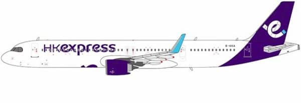 NG Model 1:400 Hong Kong Express Airbus A321-200 NEO 'New Colours' B-KKA (NG13098)