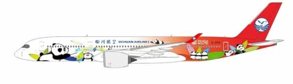 NG Model 1:400 Sichuan Airlines Airbus A350-900 XWB 'Panda Route' B-32F8 (NG39066)