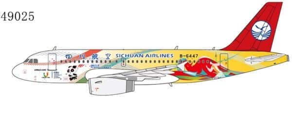 NG Model 1:400 Sichuan Airlines Airbus A319-100 'Chengdu Summer World University Games' B-6447 (NG49025)
