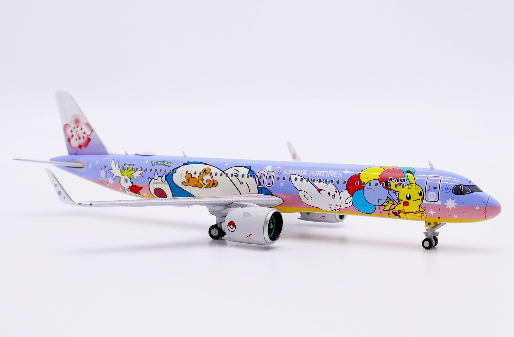 JC Wings 1:400 China Airlines Airbus A321neo "Pikachu Jet CI" B-18101 (SA4013) - Image 4