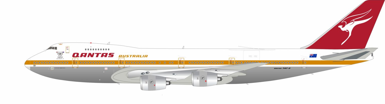 InFlight 200 1:200 Qantas Boeing B747-200M 