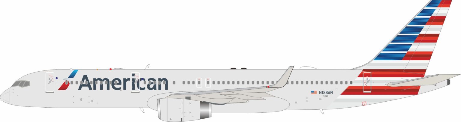 InFlight 200 1:200 American Airlines Boeing B757-200w N188AN (IF752AA0124)