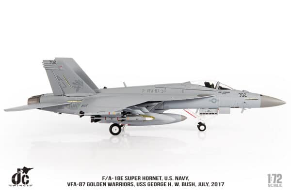 JC Wings Military 1:72 United States Navy (USN) Boeing F/A-18E Super Hornet, VFA-87 "Golden Warriors" 168912 (JCW-72-F18-021) - Image 6