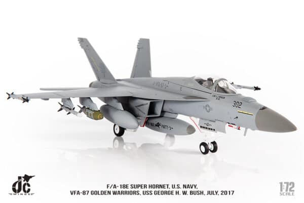 JC Wings Military 1:72 United States Navy (USN) Boeing F/A-18E Super Hornet, VFA-87 "Golden Warriors" 168912 (JCW-72-F18-021) - Image 8