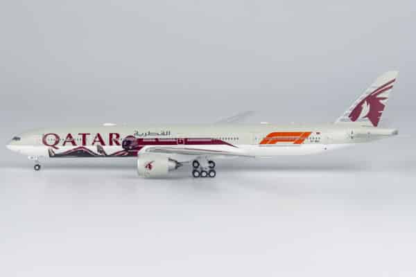 NG Models 1:400 Qatar Airways Boeing B777-300(ER) "Global Airline Partner of Formula 1" A7-BEL (NG73038)