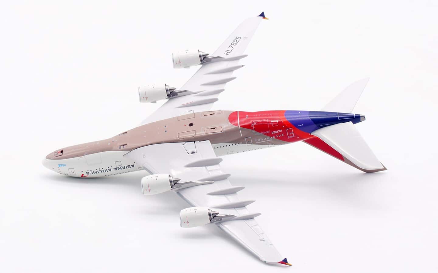 Aviation 400 1:400 Asiana Airlines Airbus A380-800 HL7625 (AV4283) - Image 16