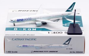 Aviation 400 1:400 Cathay Pacific Boeing B777-300(ER) "OneWorld" B-KQM (WB4046)