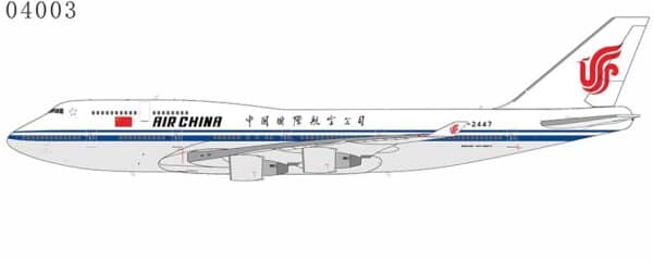 NG Models 1:400 Air China Boeing B747-400 B-2447 (NG04003)