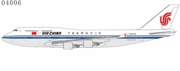 NG Models 1:400 Air China Boeing B747-400 B-2472 (NG04006)