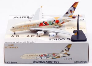 Aviation 400 1:400 Etihad Airways Airbus A380-800 "ADNOC - Choose South Korea" A6-APD (AV4293)