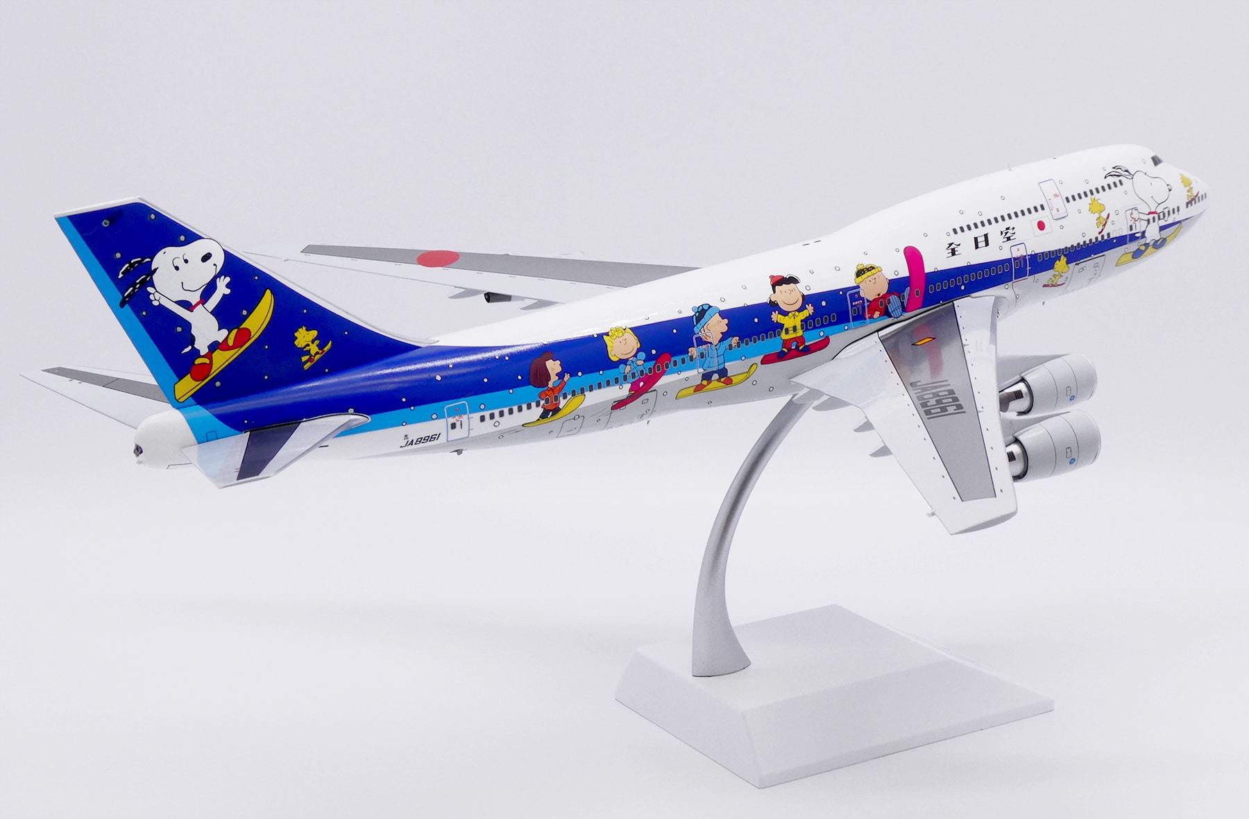 SQ ANA B747-400D JA8961 スヌーピー フラップダウン All Nippon Airways Boeing B747-400D Snoopy Reg: JA8961 L2021