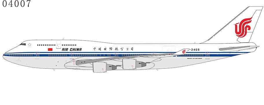 NG Models 1:400 Air China Boeing B747-400M B-2468 (NG04007)