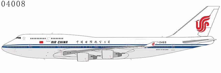 NG Models 1:400 Air China Boeing B747-400M B-2469 (NG04008)