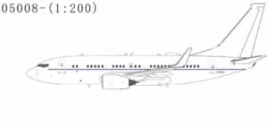 NG Models 1:200 United States Air Force (USAF) Boeing C-40B Clipper (B737-700) 02-0042 (NG05008)