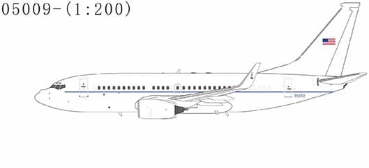 NG Models 1:200 United States Air Force (USAF) Boeing C-40C Clipper (B737-700) 02-0202 (NG05009)