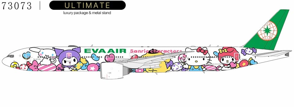 NG Models Ultimate 1:400 Eva Air Boeing B777-300(ER) "Hello Kitty - Lolly Jet" B-16740 (NG73073)
