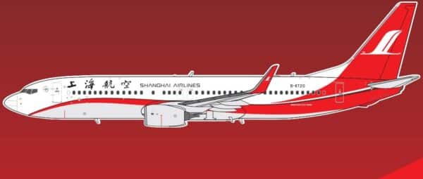 Aero Polaris 1:400 Shanghai Airlines Boeing B737-800w B-1720 (HA7380014)