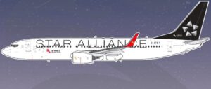 Aero Polaris 1:400 Shenzhen Airlines Boeing B737-800w "Star Alliance" B-1757 (HA7380016)