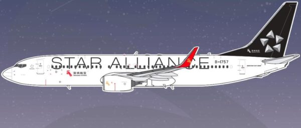 Aero Polaris 1:400 Shenzhen Airlines Boeing B737-800w "Star Alliance" B-1757 (HA7380016)