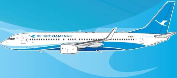 Aero Polaris 1:400 Xiamen Airlines Boeing B737-800w B-1287 (HA7380017)